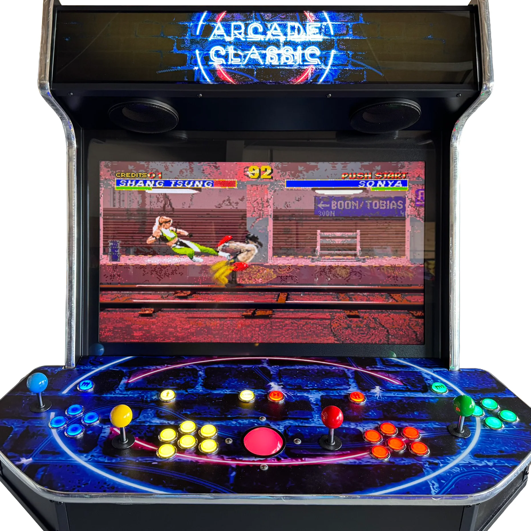 32″ LCD 4 Player Upright Arcade Machine with 10000+ Games - Image 3