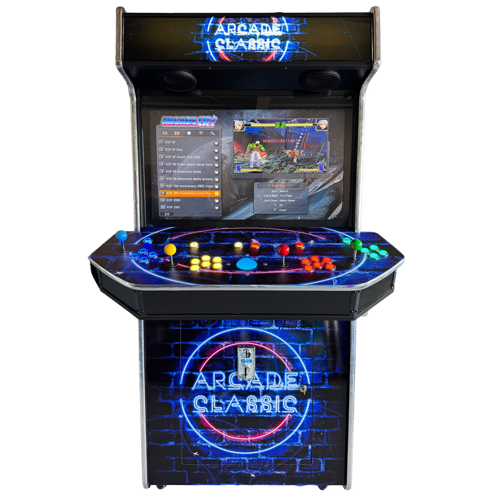 32″ LCD 4 Player Upright Arcade Machine with 10000+ Games - Image 2